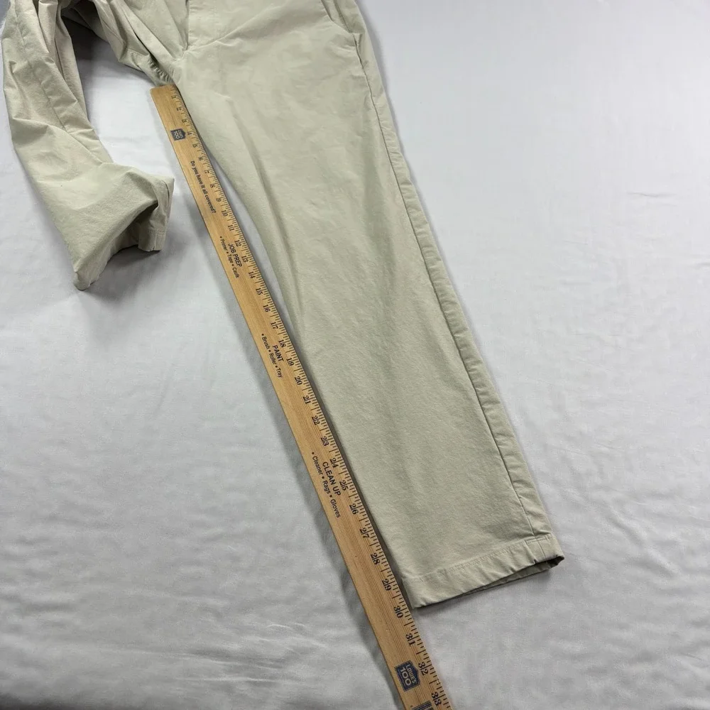 Lululemon ABC Pants Mens 32x30 Beige Chino Slim Tapered Stretch Tech Golf